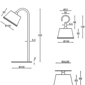 spot armanda led 3W corten- evluce.shop 3742-71-361